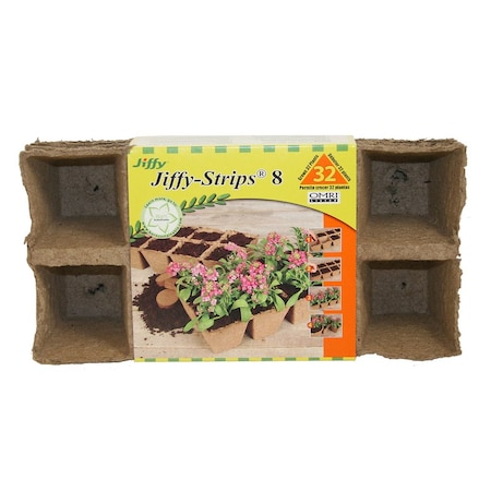 Jiffy Jiffy 8 Cells 2 in. W X 2 in. L Seed Starting Peat Pot 1 pk JS32
